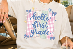 Hello First Grade, Back to School PNG Product Image 3
