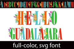 Hello Guadalajara Color Font Product Image 1