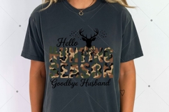 Hello Hunting Season Goodbye Husband Png, Camo Coquette Bow Product Image 4