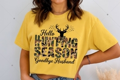 Hello Hunting Season Goodbye Husband Png, Camo Coquette Bow Product Image 5