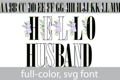 Hello Husband Color Font Product Image 1