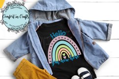 Hello I&#039;m New Here Rainbow SVG Product Image 2