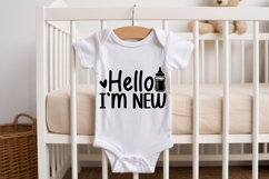 Hello I&#039;m New SVG | Baby SVG | Newborn SVG Product Image 2