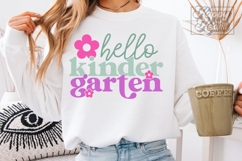 Hello Kindergarten SVG PNG - Back To School - Hello Kinder Product Image 1