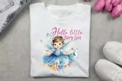 Hello little fairy girl Sublimation PNG Product Image 3