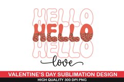 Hello Love Sublimation | Valentine Sublimation Desig Product Image 1