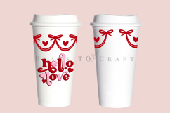 hello love valentine starbucks 16oz hot cup tumbler wrap svg presized template for tumbler grande suitable for cricut and silhouette