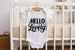 Hello Lovely SVG | Baby SVG | Newborn SVG Product Image 2