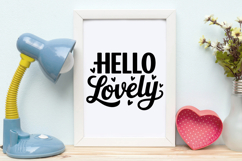 Hello Lovely SVG | Baby SVG | Newborn SVG Product Image 4