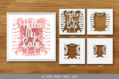 Hello My Love Layered Papercut 3D SVG Product Image 1