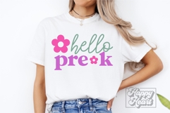 Hello Pre Kinder SVG PNG - Back To School - Hello Pre K Product Image 2