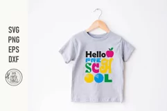 Hello Preschool Svg use for your kids first day of school celebration. You can make t-shirts, mugs, posters, signs, bags, pillows, phone cases and more.