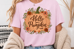 Hello Pumpkin PNG, Fall Sublimation Design Product Image 3