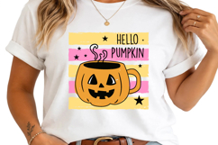 Halloween Pumpkin Stripes Brush PNG, Halloween Sublimation Product Image 2
