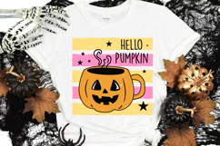 Halloween Pumpkin Stripes Brush PNG, Halloween Sublimation Product Image 3