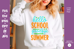 Back to school SVG Design, Back to School svg cut file Product Image 1