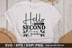 Hello second grade SVG - Teacher Design Product Image 1
