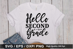 Hello second grade 8 SVG - Teacher Design Product Image 1