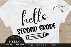 Hello Second Grade - Back to School SVG Product Image 1