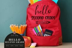 Hello Second Grade - Back to School SVG Product Image 3