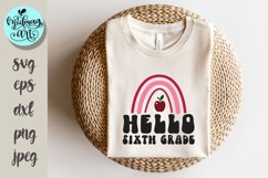 Hello sixth grade svg, back to school svg Product Image 1
