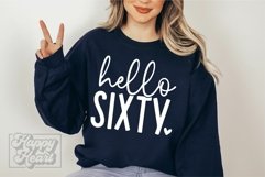 Hello Sixty Birthday SVG - 60th Birthday - Hello 60 Shirt Product Image 4