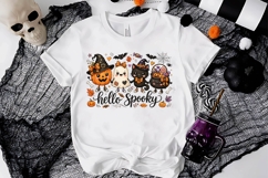 Hello Spooky Cute Halloween Friends PNG Sublimation Design Product Image 2