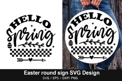 Easter Round Sign SVG Bundle - Easter Round Sign Design ,Eas Product Image 10