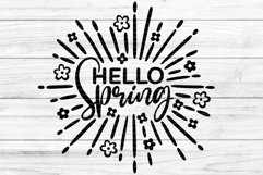 Hello Spring Cutting file SVG DXF FCM Product Image 1