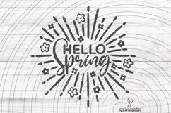 Hello Spring Cutting file SVG DXF Product Image 1