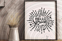 Hello Spring Cutting file SVG DXF Product Image 4