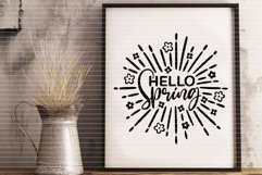 Hello Spring Cutting file SVG DXF FCM Product Image 3
