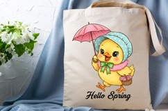 Hello Spring Chick Sublimation Png Product Image 3
