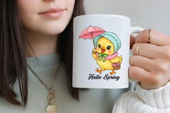 Hello Spring Chick Sublimation Png Product Image 4