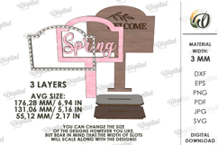 Hello Spring Stand Decors Bundle Laser Cut. Stand Decor SVG Product Image 3