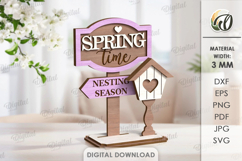 Hello Spring Stand Decors Bundle Laser Cut. Stand Decor SVG Product Image 9