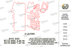 Hello Spring Tiered Tray Decor Laser Cut. Wall Decor SVG Product Image 2