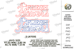 Hello Spring Tiered Tray Decor Laser Cut. Wall Decor SVG Product Image 2