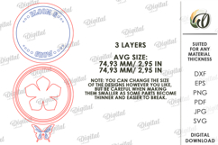 Hello Spring Tiered Tray Decor Laser Cut. Wall Decor SVG Product Image 2