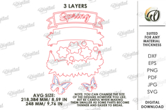 Hello Spring Wall Decors Bundle Laser Cut. Wall Hanger SVG Product Image 5