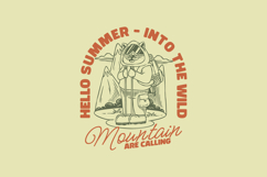 Hello Summer Camping T-shirt Design Product Image 1
