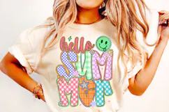 Hello Summer PNG, Preppy Summer PNG, Summer Vibes, Beach PNG Product Image 1