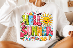 Hello Summer Doodle Sublimation PNG Product Image 3