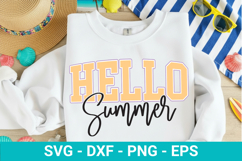 Hello Summer SVG - Retro Summer Design Product Image 1