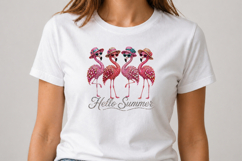 Hello Summer Flamingo Rhinestone Product Image 3