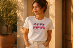 Hello Summer Flamingo Rhinestone Product Image 5