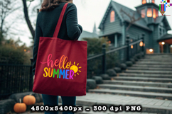 Hello Summer Rainbow Summer PNG File