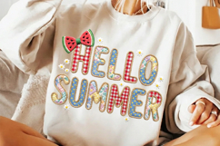 hello summer png, watermelon clipart, retro summer design, summer t shirt png, fruit shirt graphic, picnic season art, cute watermelon png, sublimation design, vacation apparel png, transparent png