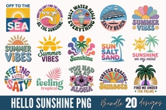 Hello Sunshine Sublimation Bundle, Summer Beach Sublimation Product Image 1