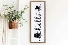 Hello SVG , Fall Porch Sign SVG , Autumn Porch Sign SVG Product Image 2
